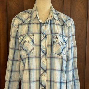 Men's Wrangler Retro® Pearl Snap Western Shirt - Large